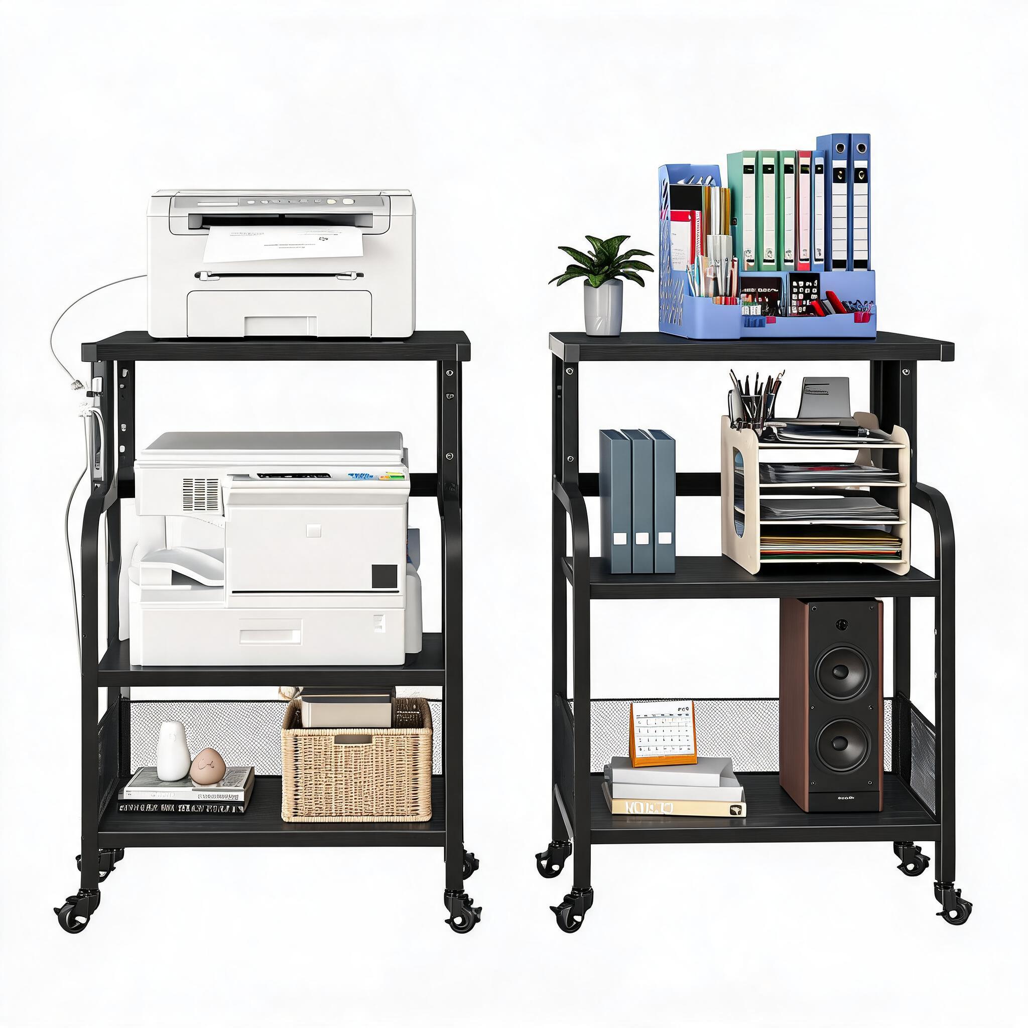 Printer Stand - Soporte móvil de tres niveles para