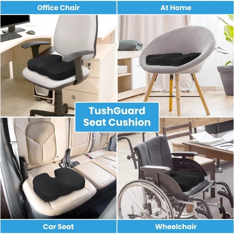 Office Chair Cushion - Cojín ergonómico con forma de U,