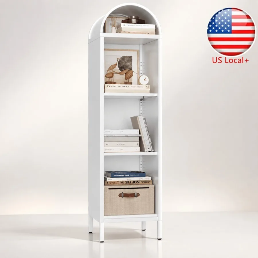 Bookshelf - 63 Estantería metálica con diseño arqueado