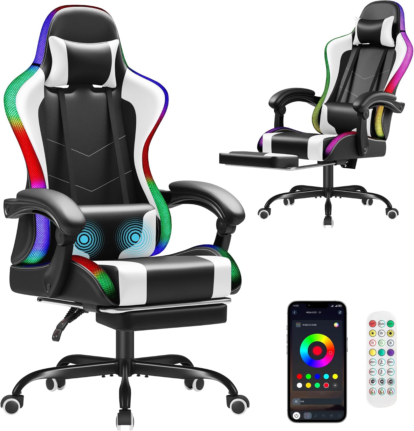 Office Chair - Silla de juego Homall, silla ergonómica