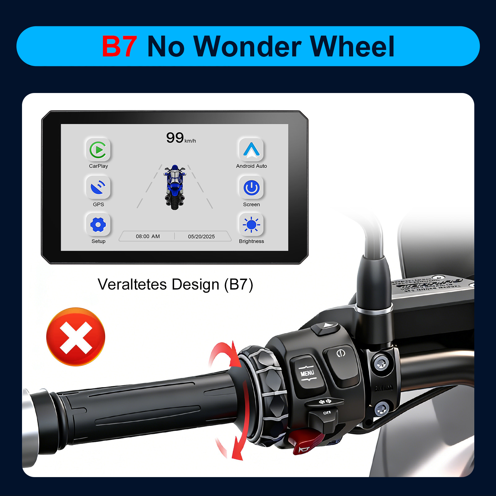 Carplay para BMW XR M1000 R120 - Monitor Stand reseña y precio