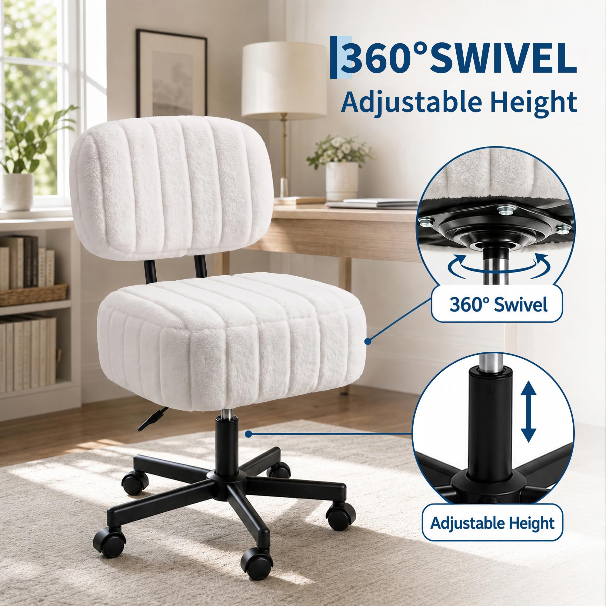 Silla de tocador con espacio d - Office Stool reseña y precio