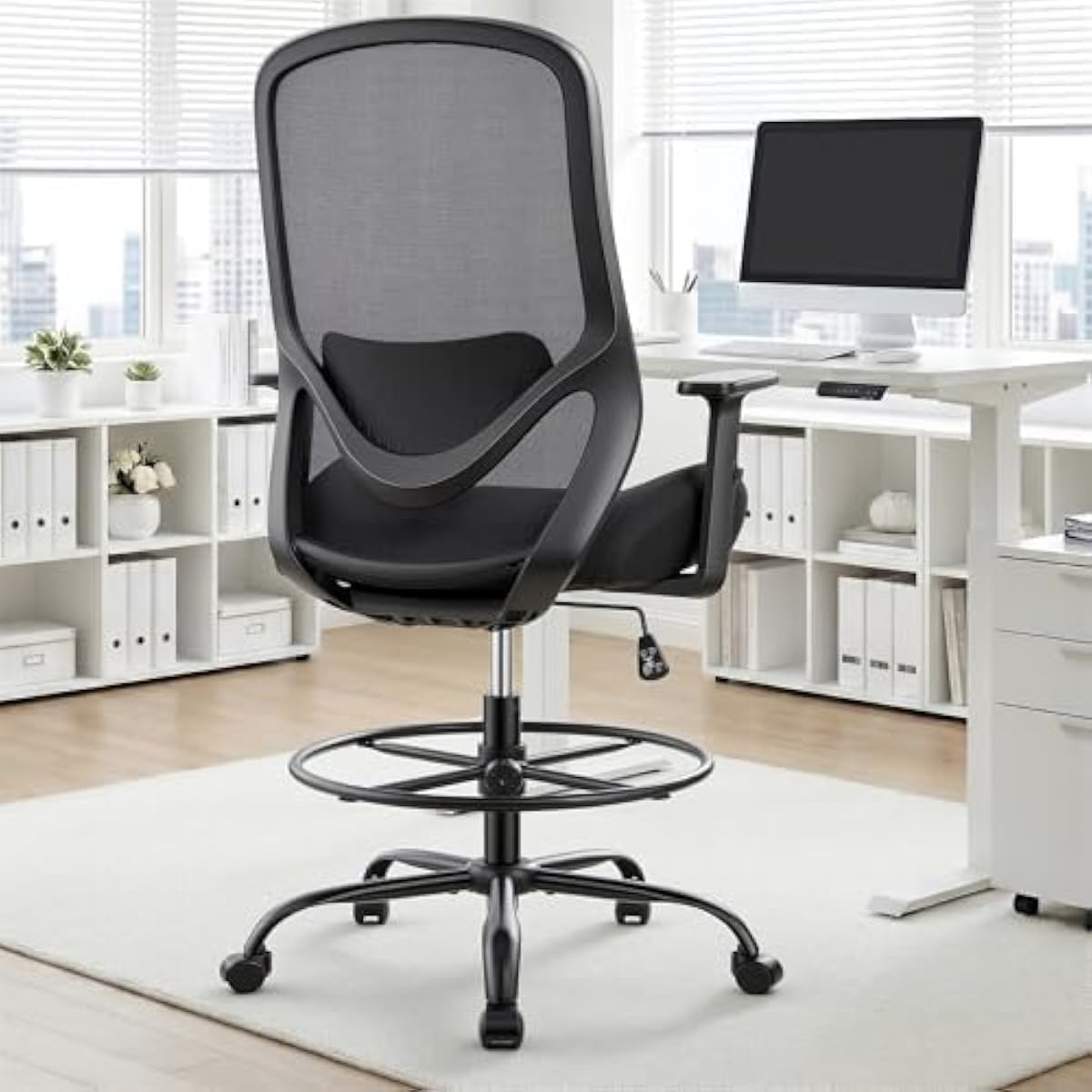 Silla ergonómica alta para dib - Standing Desk reseña y precio