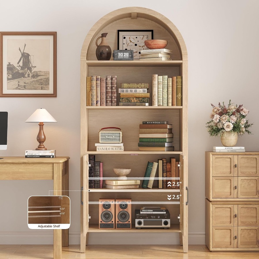 71 Librero con diseño curvo pa - Bookshelf reseña y precio
