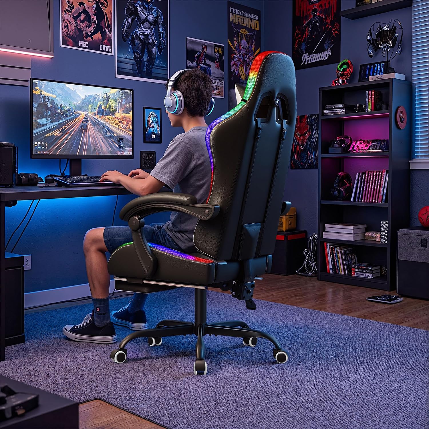Silla de juego Homall, silla e - Office Chair reseña y precio
